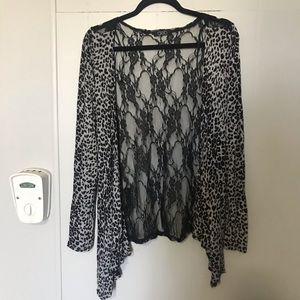 Cheetah & Lace Cardigan